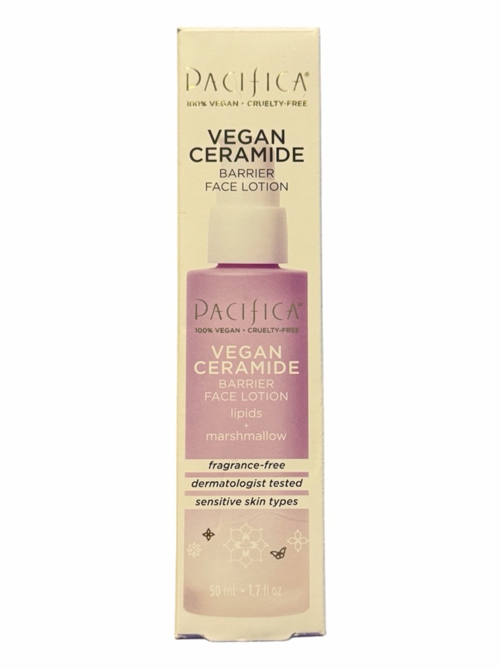 Pacifica Vegan Ceramide Barrier Face Lotion 50 ml Vegan Cruelty Free Sensitive